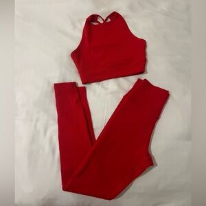 Beach Riot Vibrant Red Sport Set
